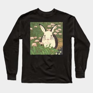 Funny White Mini Rex Rabbit American Bunny Cute Giant Bunny Mom Long Sleeve T-Shirt